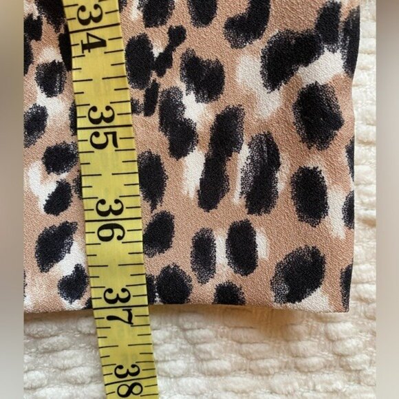 Banana Republic Hayden Pant Animal Print Size 10 Slim Fit Professional Trousers - Picture 7 of 8